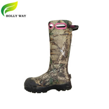 Waterfowl Camo Printed Rubber Boots with Handle